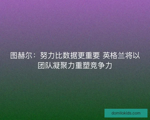 图赫尔：努力比数据更重要 英格兰将以团队凝聚力重塑竞争力